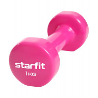 Гантель виниловая Core 1 кг Star Fit DB-101 розовый