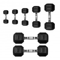 Гантель 5кг Perform Better Rubber Encased Hex Dumbbells 4137-05\BK-05-00