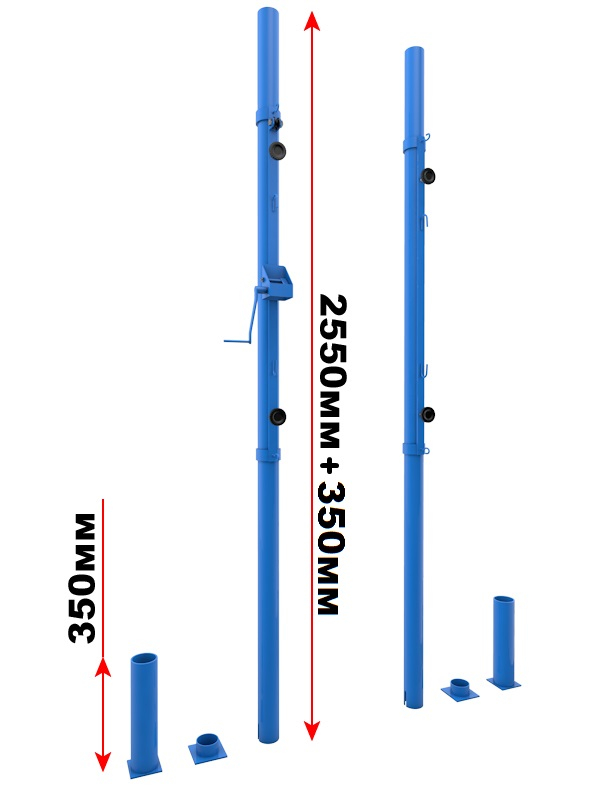 Стойки волейбольные универсальные Glav 03.103 600_800